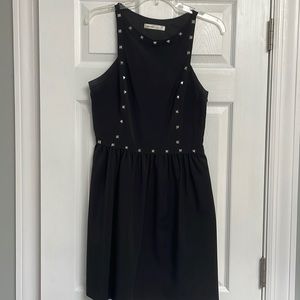 Kenzie little black dress with rhinestones in front
